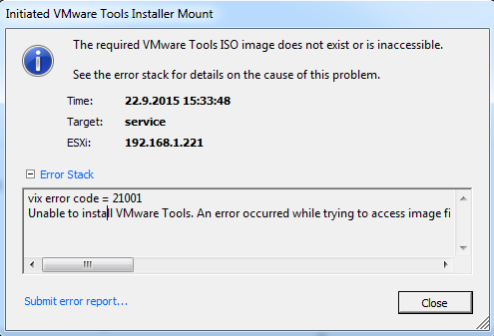 VMware-tools-err1
