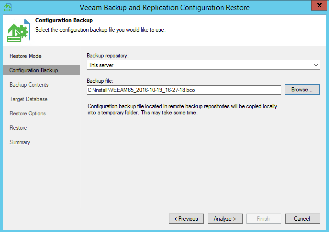 Migrate Veeam Backup And Replication 9 Server To New Server ...